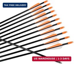 Archery Practice Fiberglass Arrows 24/26/28/30 Inch Target Shooting Safetyglass