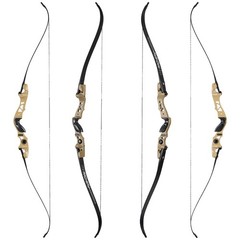 62″ ILF Takedown Recurve Bow 25-60lbs Archery Hunting Carbon Arrows Shooting RH