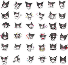 50Pcs Kuromi Stickers Pack Cute Stickers for Kids Teens Adults Waterproof Vinyl