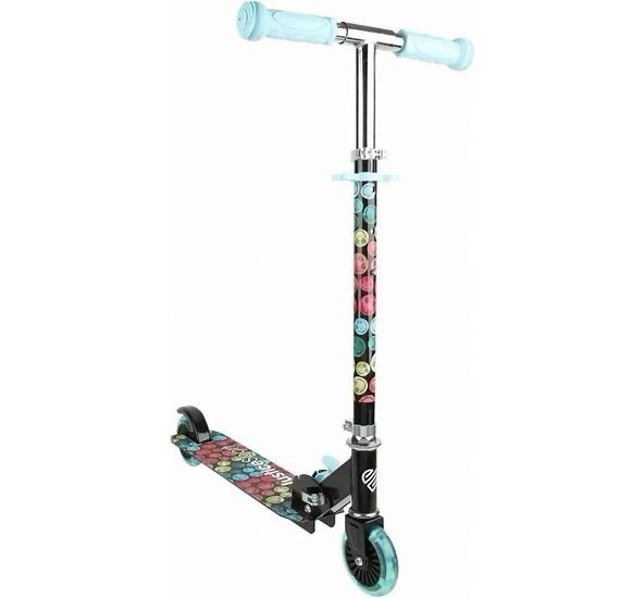 Justice 2-Wheel Kick Scooter with Light Up Wheels – 75 Pounds Max Weight Ages 5+