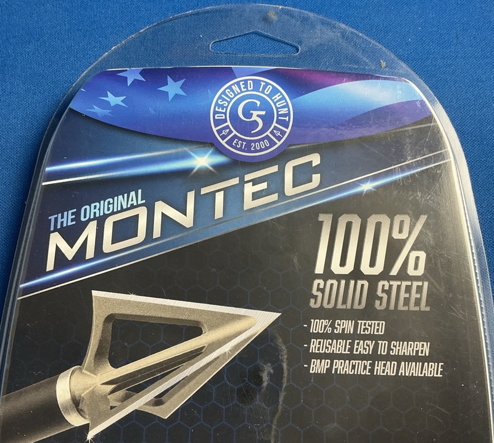G5 MONTEC Fixed 100 Gr. Broadhead Compound/Crossbow (9 Heads) FREE SHIPPING