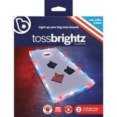 Brightz – TossBrightz Cornhole Led Lights, American Flag, 2-Pack