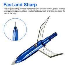 12pcs Goblin Broadheads 2.3″ Cut Expandable Crossbow Arrow Tips Case Set Hunter