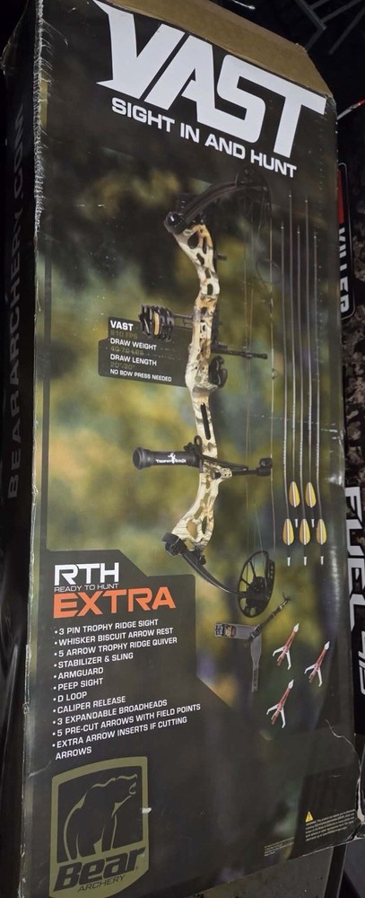 Bear Archery Vast RTH Compound Bow Multicolor 40lbs 20-30in Draw Bow Hunting