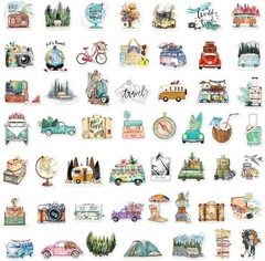 50 Pcs Outdoor Travel Stickers Kids Teens Adults Hiking