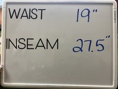 Dover Saddlery Wellesley Breeches Classic Piped Gray Tagged 34 Actual 38 27.5 L