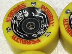 NOS Powell Peralta Vintage 80s G-Bones Skateboard Wheels OG Yellow Hawk Guerrero