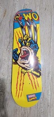 Special Edition Marvel WOLVERINE Santa cruz «Screaming Hand» Skateboard Deck