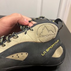 La Sportiva TC Pro Rock Climbing Shoes Mens EU 42.5 US 9.5 Tan Black Vibram