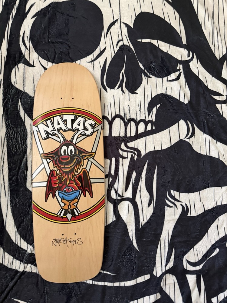 RARE SIGNED Natas Kaupas Marc McKee Thumbs Up Natty Prime Skateboard Deck
