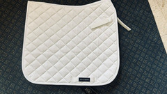 Dressage Saddle Pad Large /Full White Bello Equine NEW