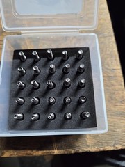 25Pcs 5/16″ Archery Field Points Screw-in Arrow Point 100 Grain Steel Field Tips