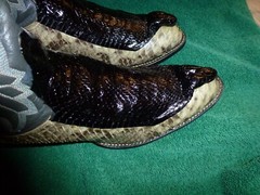 TONY LAMA COBRA HEAD BOOTS MENS 81/2B SNAKE SKIN MADE IN USA