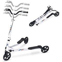 3 Wheel Foldable Scooter Swing Scooter Tri Slider Kick Wiggle Scooters Push D…