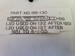 Vintage Benjamin model 132/137 bolt complete (parts)
