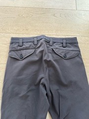 Pikeur Breeches 34 (32×31) Gray Knee Patch Riding Pants Equestrian Stretch