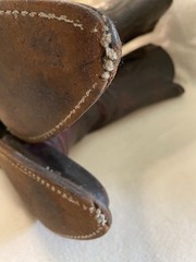 Texas Burgundy Red Leather Vintage Western Men’s Boots Size 8.5 D Made In USA