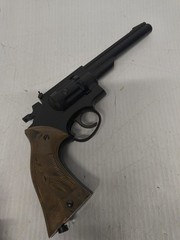 Crossman Model 38T .177 Caliber Pellet Six Shot Double Action Revolver Working