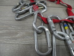 Lot of 16 Vintage Climbing Carabiners Mixed Black Diamond Kong D-Shape Screwgate
