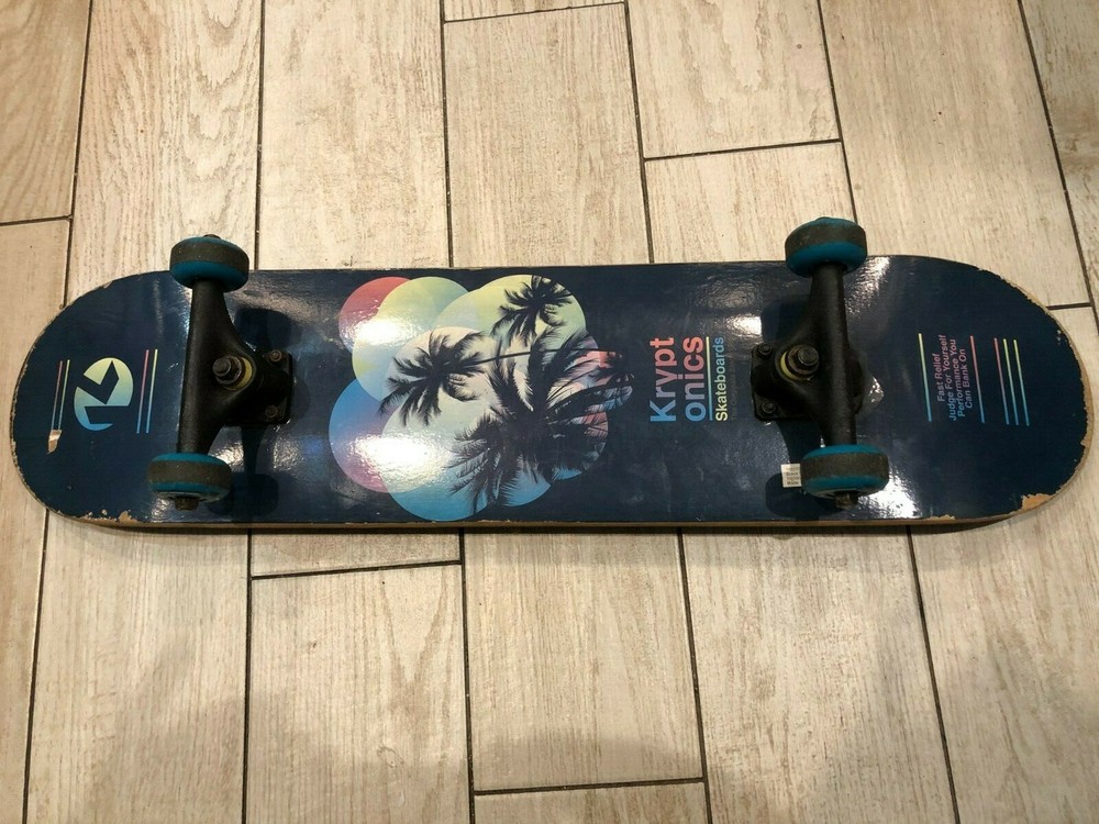 KRYPTONICS SKATEBOARD 31 INCHES COMPLETE PALM TREE