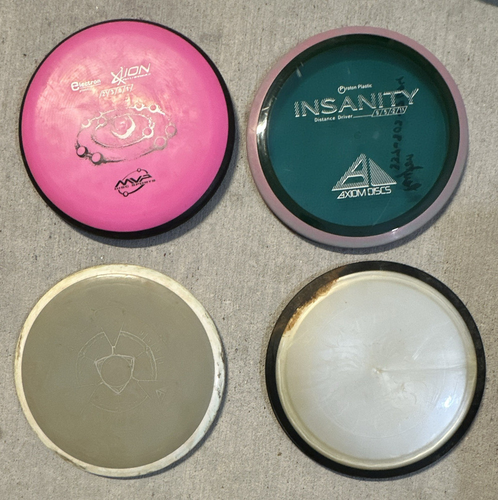 Axiom Discs Ion Insanity Virus Motion MVP LOT OF 4 used disc premium plastic
