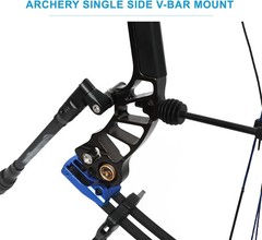 Single Side Adjustable V-Bar Mount Bow Stabilizer Quick Disconnect Rod Compound