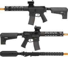 Krytac Full Metal Trident MKII CRB Airsoft AEG Rifle – Keylock – Black