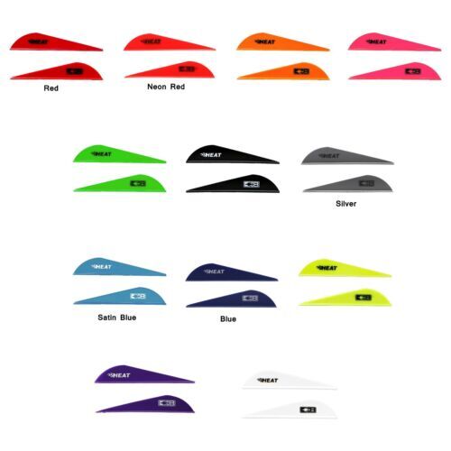 36pk Bohning 2.5″ Heat Vanes Solid Colors Mix Two Solid Colors Your Choice