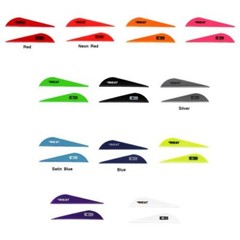 36pk Bohning 2.5″ Heat Vanes Solid Colors Mix Two Solid Colors Your Choice