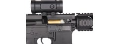 DOUBLE EAGLE CQC ELECTRIC AEG AIRSOFT RIFLE BB GUN W/FLASHLIGHT & SCOPE