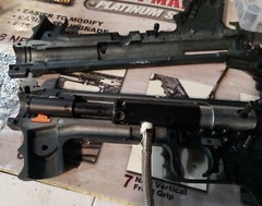 Used Tippmann Model 98 Custom Semi Auto Paintball Gun + Barrel & new ball detent