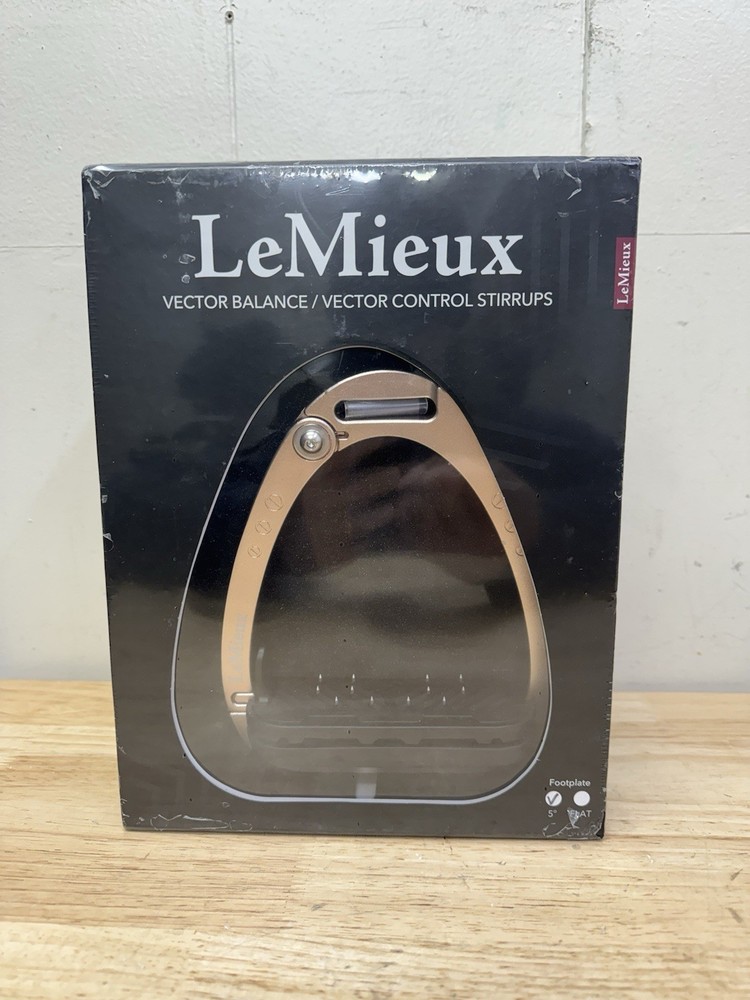 LeMieux Vector Balance Stirrups – Rose Gold 5 Degree