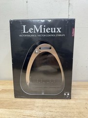 LeMieux Vector Balance Stirrups – Rose Gold 5 Degree