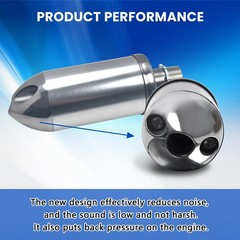 Exhaust Pipe with Muffler For Honda GX160 GX200 Predator 212cc 196cc Engine