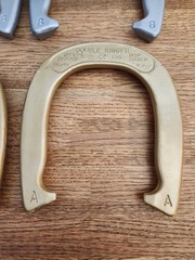 Diamond Double Ringer 2-1/2 LB Horseshoes A & B, Set Of 4, Made In USA