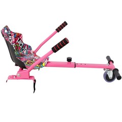 Hoverboard Seat Attachment Go-Kart Fits 6.5-10 Inch Hoverboards Adjustable Frame