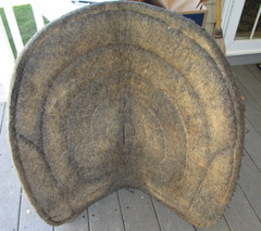 DIAMOND WOOL WESTERN BROWN BARREL PAD 29.5″ X 29.5″ X 1″