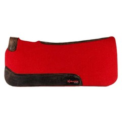 HS Hilason Western Wool Felt Horse Saddle Pad W/ Leather Border