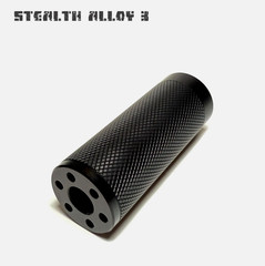 STEALTH ALLOY 3 Muzzle Brake for 1/2*28 | 5/8*24 GBB CNC Black