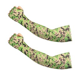 1/2Pairs Elastic Cooling Sleeves Amouflage Arm Cover Sport Outdoor UV Sun Summer