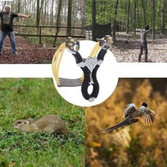 Hunting Professional Heavy Duty Slingshot Kits High Precision Powerful Catapult
