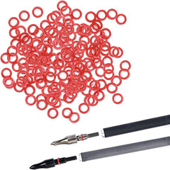 Archery Anti-Skid Arrow Broadhead O-Rings – 100 pcs 1/4 Inch Arrow Tip Rubber