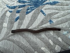 Henry James Saddlery Bling Browband Brown Size Full “Greige”