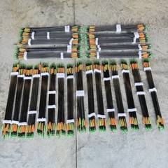 300-Pcs Archery Arrows 29” x 1/4” Field Point Mixed Bulk Lot