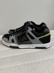 Men’s DC Stag Shoes Size 12, Gray W/ Lime Green Preowned Excellent