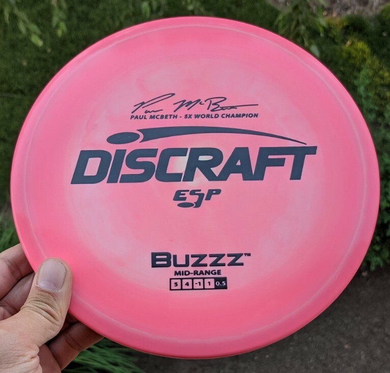 Swirly 5x McBeth ESP Buzzz Discraft Disc Golf NEW 175-176g FLAT Pink Black Stamp