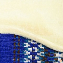 HILASON 32×32 In Western Horse Saddle Wool Blanket Pad Fur Padding Blue