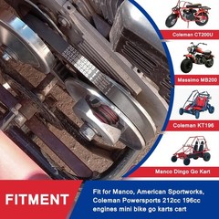 30 Series Go Kart Drive Belt for 212cc 196cc 6.5HP Mini Bike & Go Kart – 3PCS He