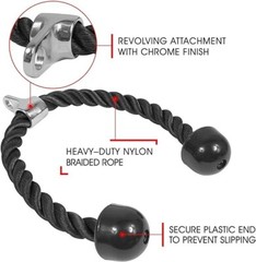 Yes4ALL Tricep Press Down Cable Machine Attachment Set, LAT Pulldown Attachment