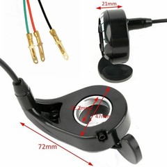 Universal 7/8″ 22mm Thumb Throttle for 24V 36V 48V E-Bike Electric Bike Scooters